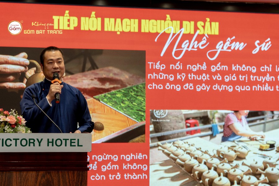 Ông Vũ Đình mạnh chia sẻ đôi lời tại sự kiện